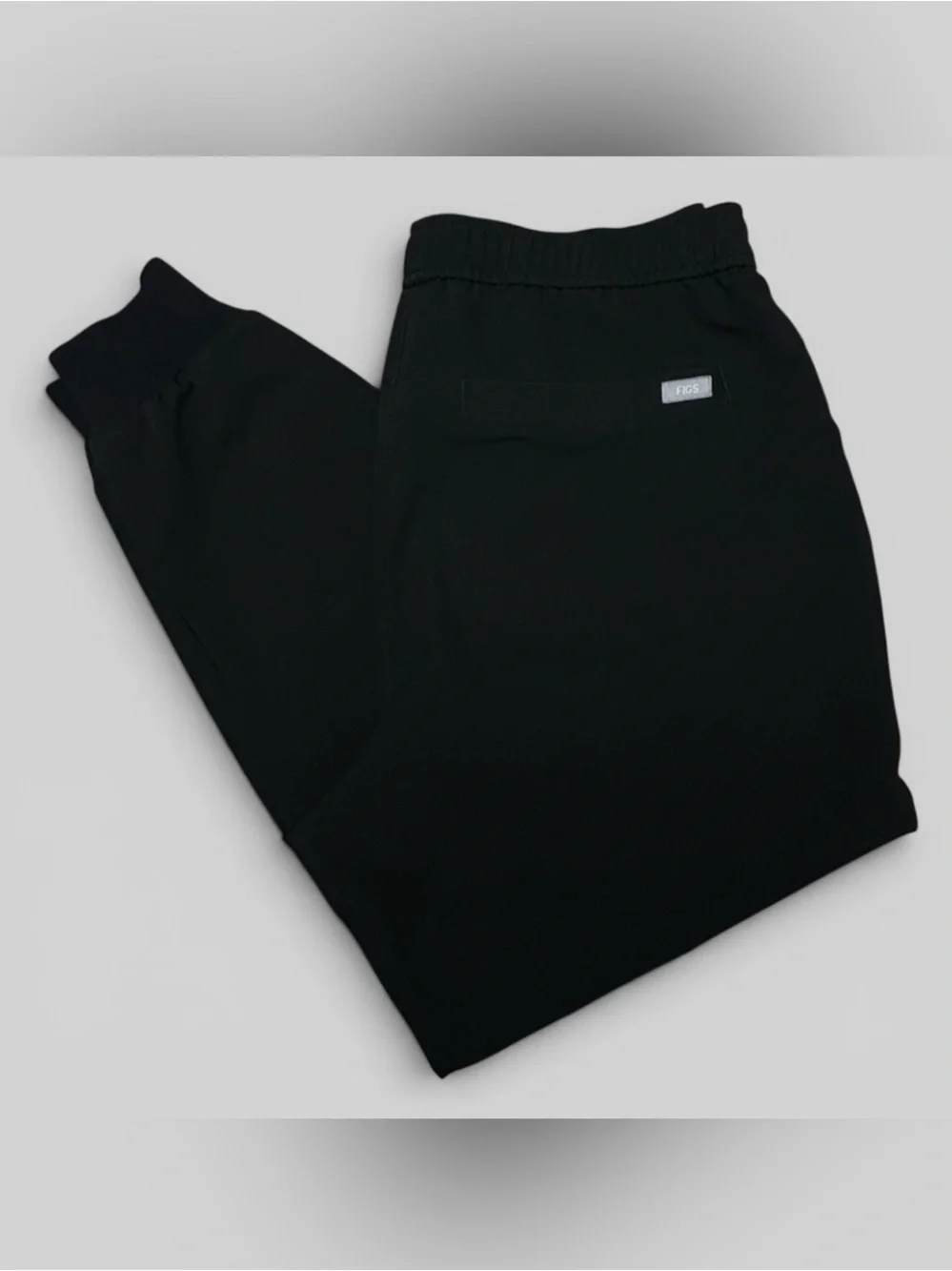 Figs Tansen Casual Scrub Pants Joggers Black Size Medium Tall M/T